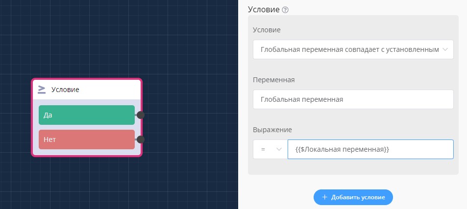 переменные в боте